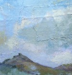 painting of hills and sky