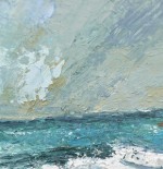 painting of ocean and sky