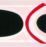 Long Red, Yellow & Black Painting by Sir Terry Frost RA
